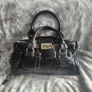 Vintagr Chloe Black Patent Leather Paddington